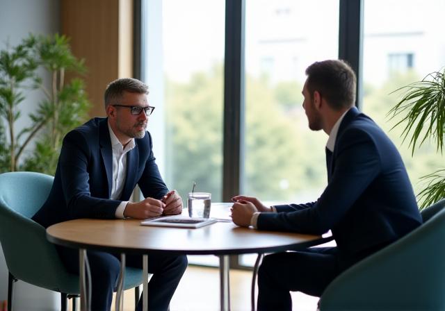 Professioneel HR advies gesprek in een modern kantoor